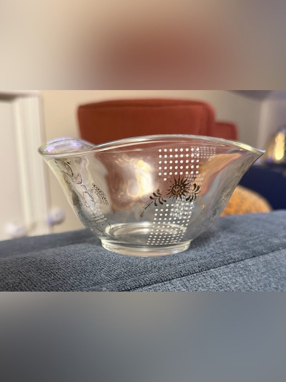 Vintage 1960s Georges Briard Sonata Dip Bowl 22-Karat Gold